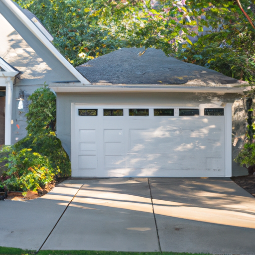 Suburban Montclair, NJ home with a modern insulated sectional garage door in soft morning light.